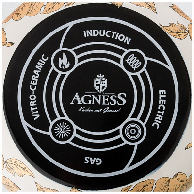 Кастрюля эмалированная "Agness" (2,1 л)
