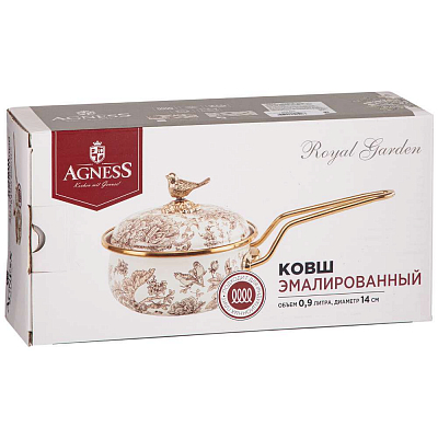Ковш эмалированный "Agness" (0,9 л)