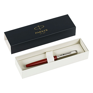Ручка-роллер Parker Jotter Originals Red Chrome CT (черная)