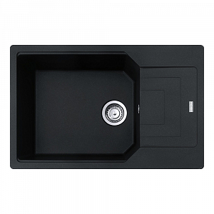 Кухонная мойка FRANKE из материала Fragranite UBG 611-78L, оникс (в комплекте стоп-вентиль и сифон)
