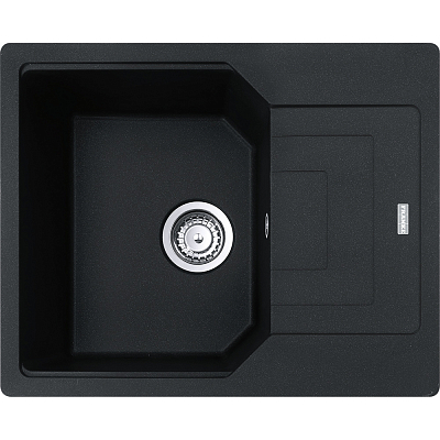 Кухонная мойка FRANKE из материала Fragranite UBG 611-62, оникс (в комплекте стоп-вентиль и сифон)