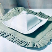 Блюдо с крышкой "BIANCO" (23 см)