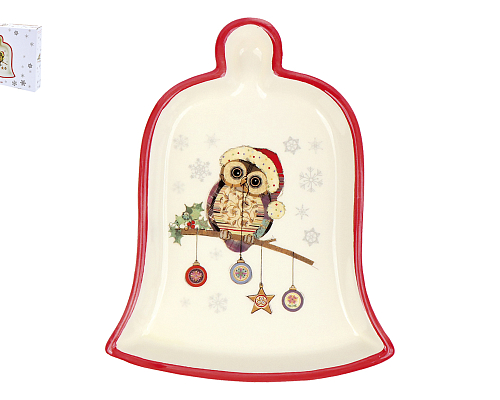 Блюдо "Owl Christmas" (19,5х15,1 см)