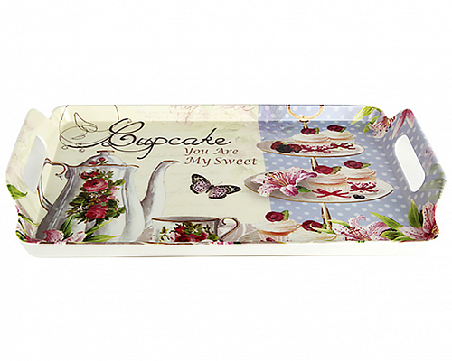 Поднос с ручками "Капкейк" (38х24,5)
