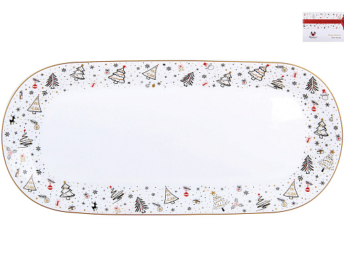 Блюдо овальное "Nordic Christmas" (25х11,5 см)