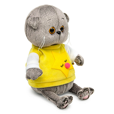 Игрушка мягконабивная "Басик BABY в толстовке со звездой"