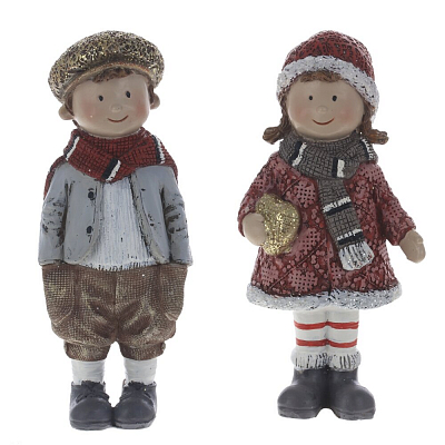 Фигурка декоративная "Девочка/мальчик" (14,5 см)