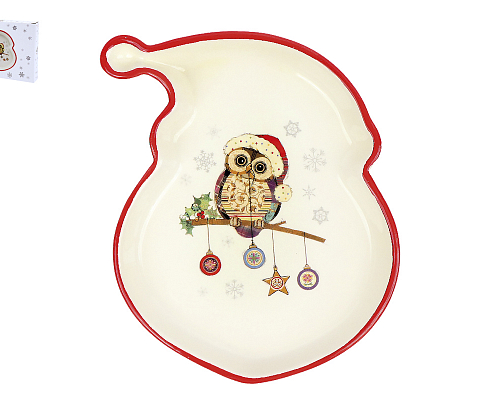 Блюдо "Owl Christmas" (19,9х15,1 см)