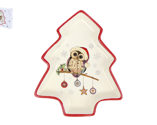 Блюдо "Owl Christmas" (19х14,8 см)