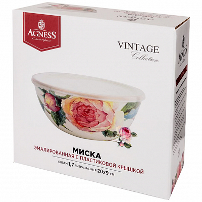 Миска эмалированная "Agness" (1,7 л)