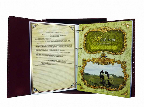 Родословная книга "Изысканная" (белая)