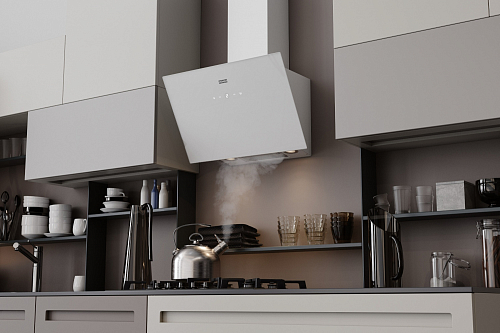 Наклонная кухонная вытяжка FRANKE REFLECT 60 WH (белый)