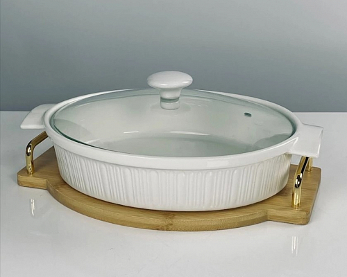 Овальное блюдо для запекания "BIANCO" (32,5 см)