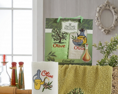 Комплект салфеток "Meteor Olive" (2 шт)