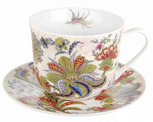 Пара чайная "Jumbo Bright Ornamental" (370 мл)