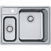 Кухонная мойка FRANKE из нержавеющей стали BCX 260 TL (стоп-вентиль в комплекте)