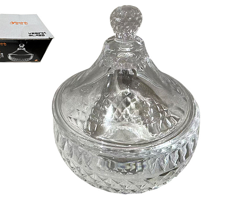 Ваза сервировочная с крышкой (10,5х13 см) 
